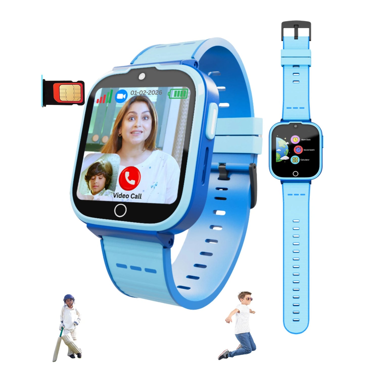 SPIKY Cyclops 4G Kids Smart Watch with Video Call & GPS Tracking
