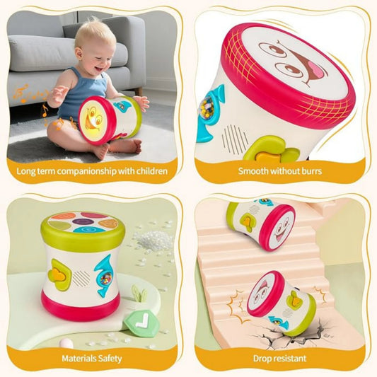 Goodway 5-in-1 Two-Sided Dynamic Musical Drum Toy for Babies & Toddlers