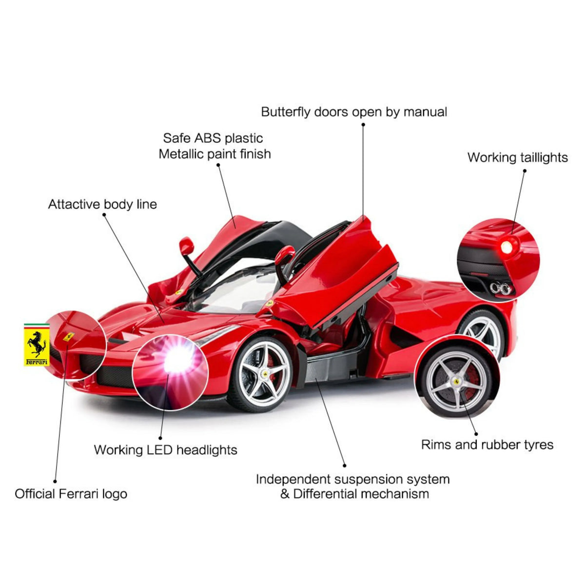 RASTAR 1/14 R/C Ferrari LaFerrari Aperta Remote Control Car