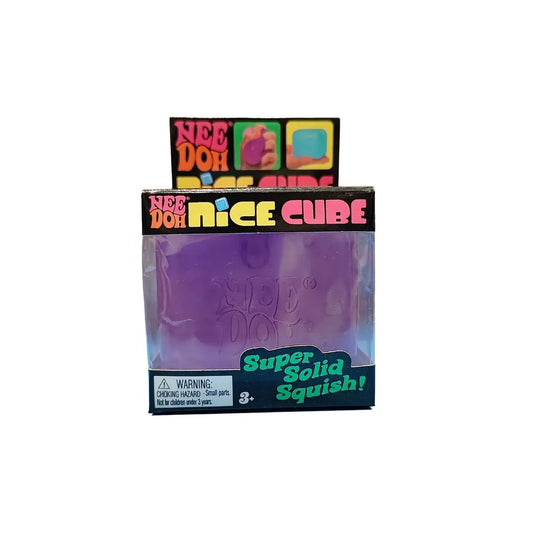 NeeDoh Nice Cube – Purple Squishy Fidget Toy (1 Pcs)