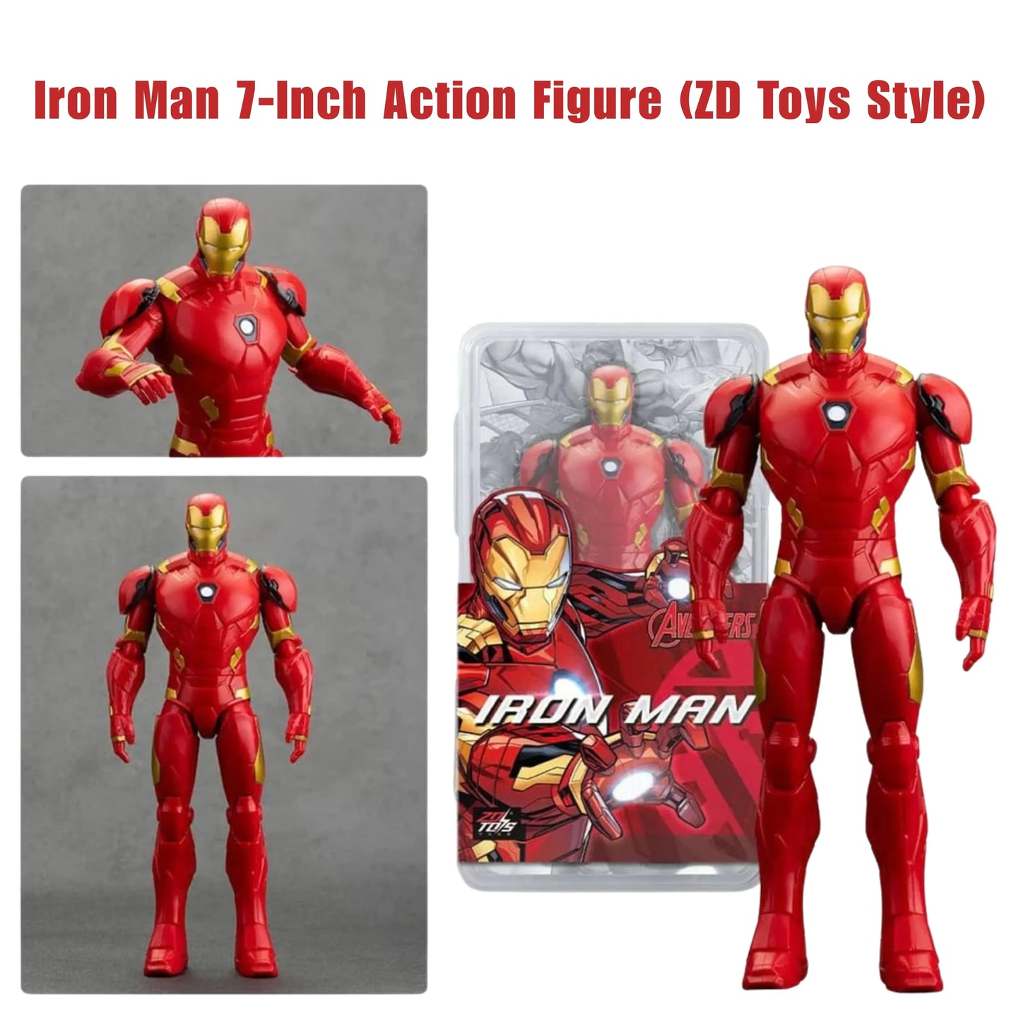 Iron Man 7-Inch Action Figure (ZD Toys Style)