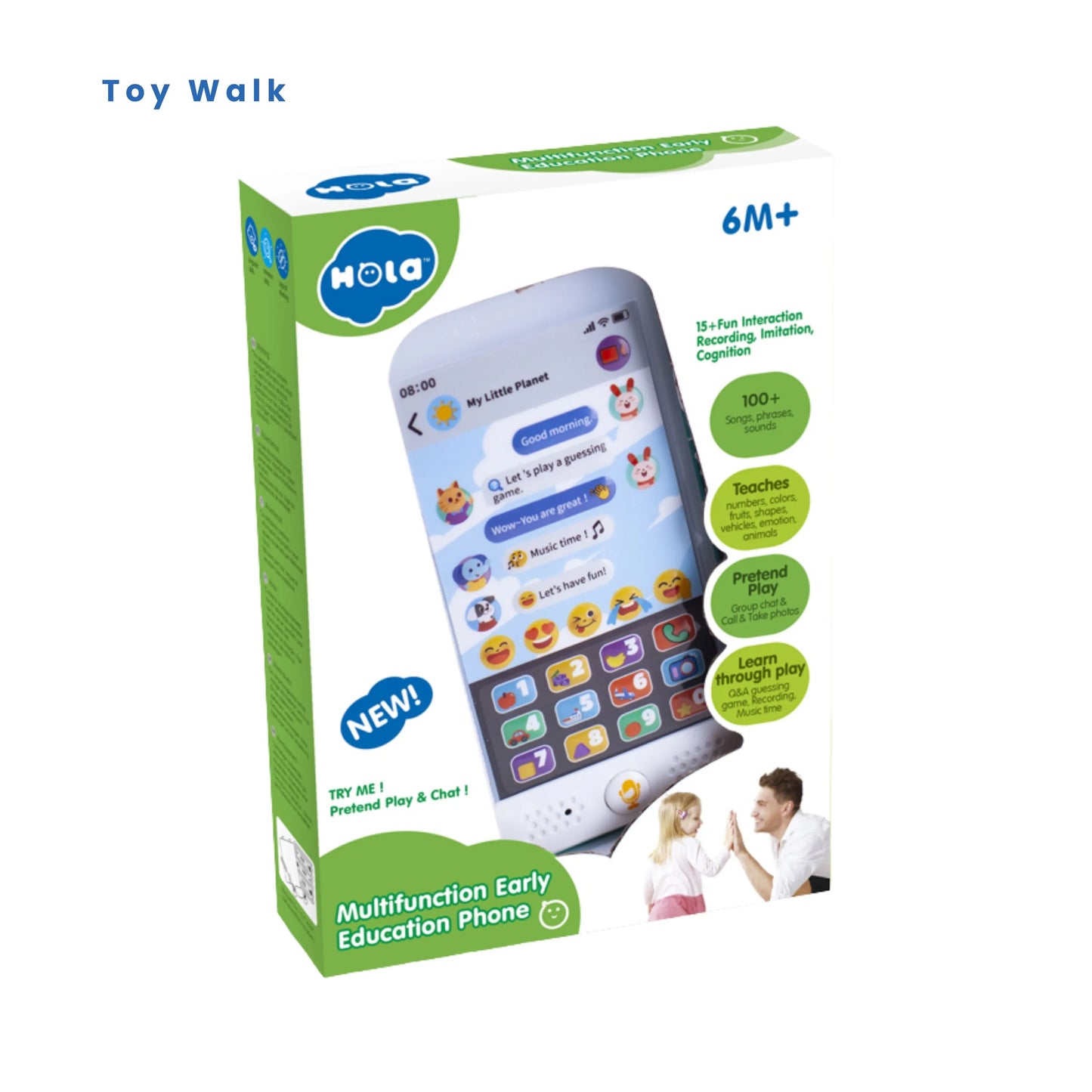 Hola HE067700 Educational Phone for 6M+ Ages