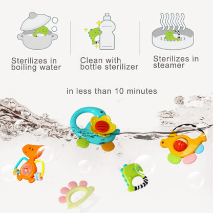 Hola 1109 Dinosaur Rattles for 3M+ Ages