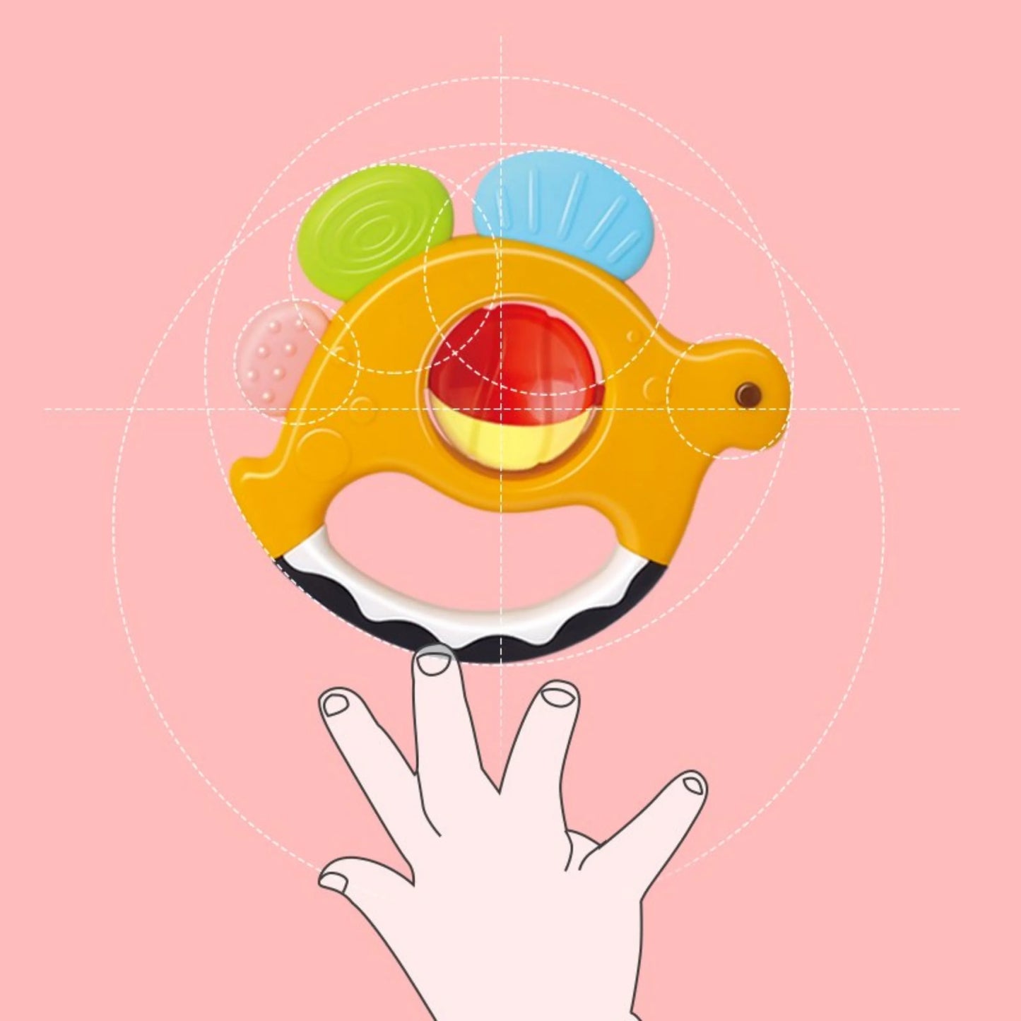 Hola 1109 Dinosaur Rattles for 3M+ Ages