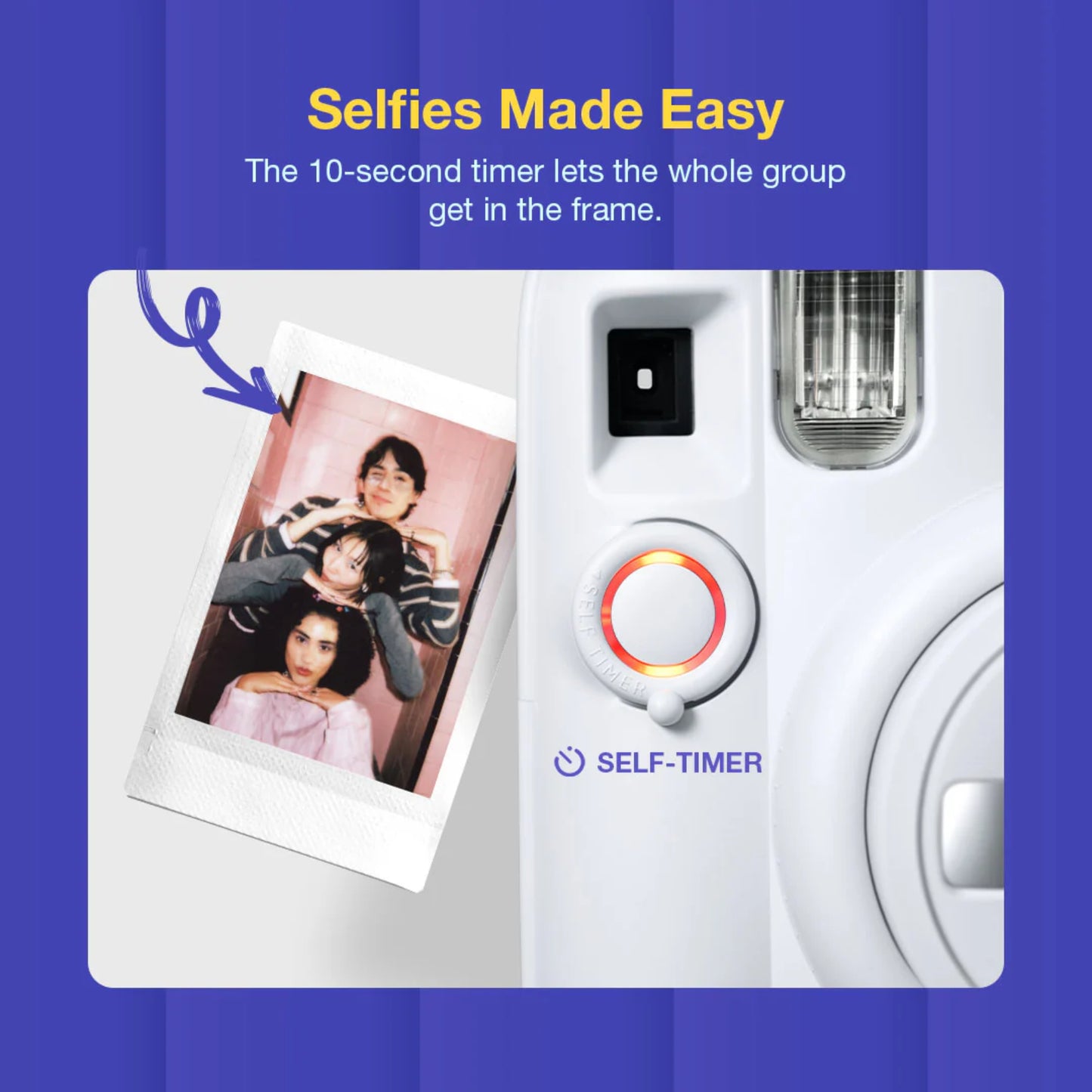 Fujifilm Instax Mini 13 Instant Camera – Clay White