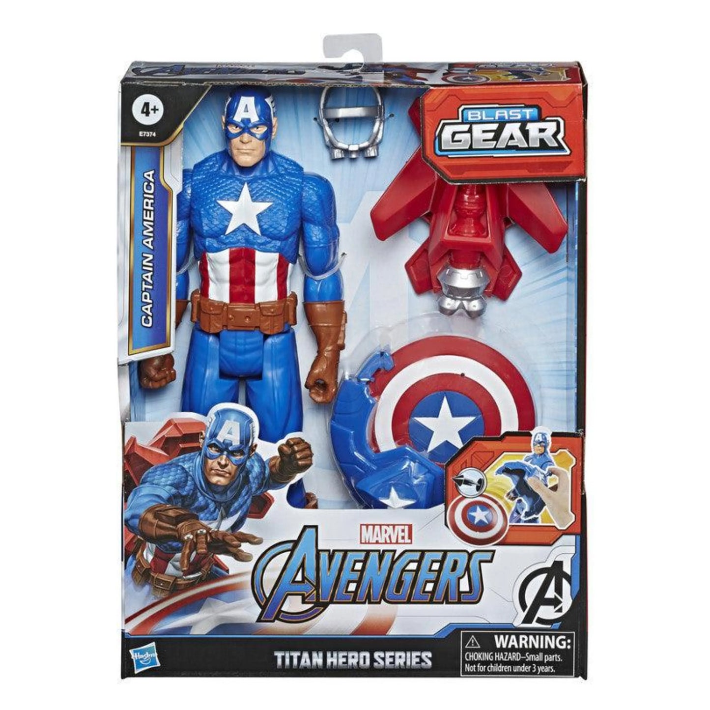 Marvel Avengers: 12-Inch Captain America Blast Gear Action Figure