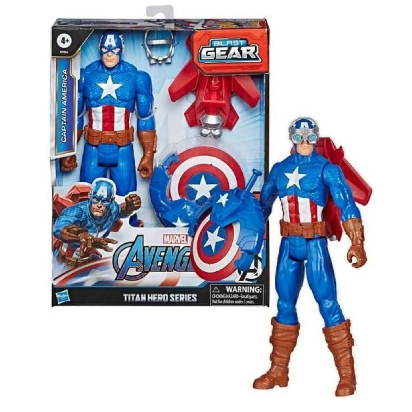 Marvel Avengers: 12-Inch Captain America Blast Gear Action Figure