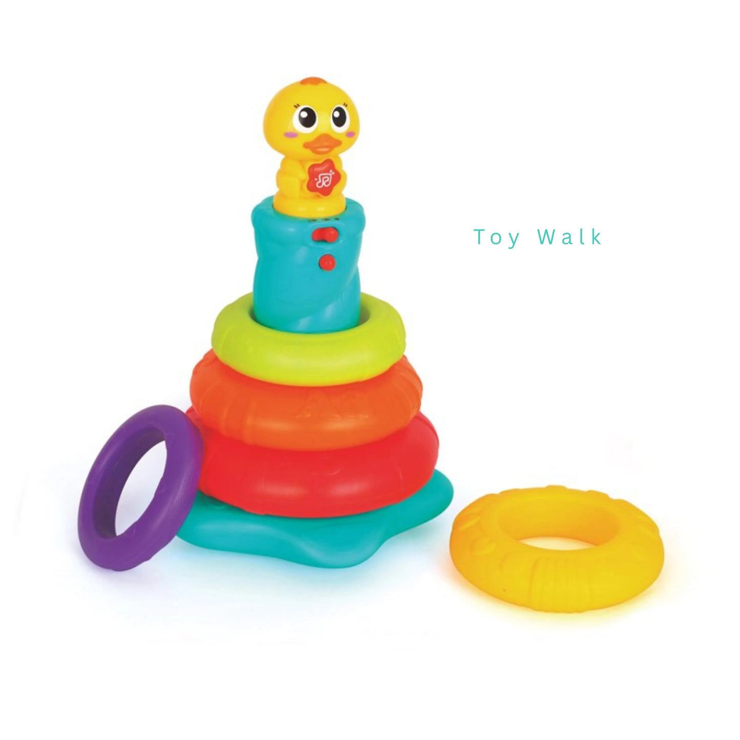 Hola 2101 Little Rainbow Duck Stacking Toy for 6M+ Ages