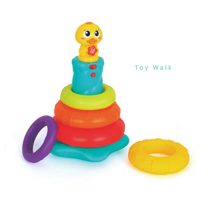 Hola 2101 Little Rainbow Duck Stacking Toy for 6M+ Ages