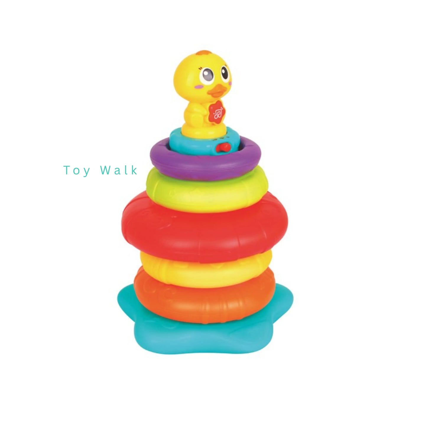 Hola 2101 Little Rainbow Duck Stacking Toy for 6M+ Ages