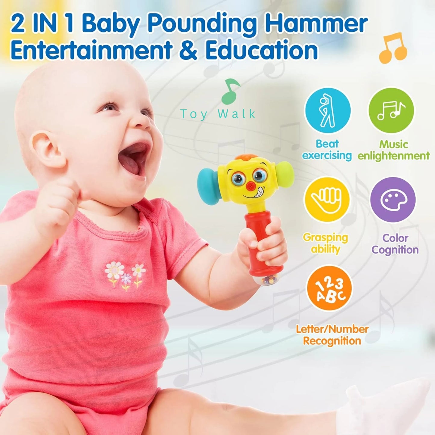 Hola 3115 Toy Hammer for 12M+ Ages