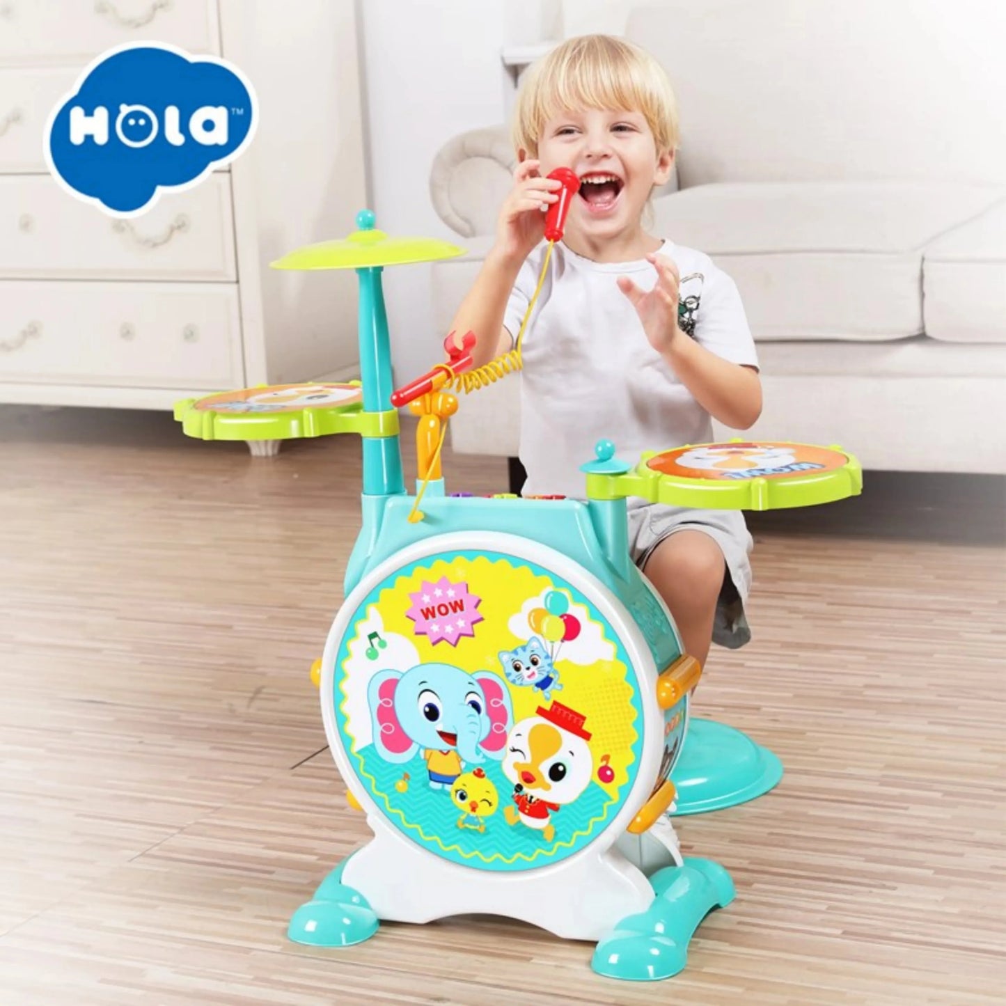 Hola 3130 Banging Bopping Drum Set For 36M+ Ages