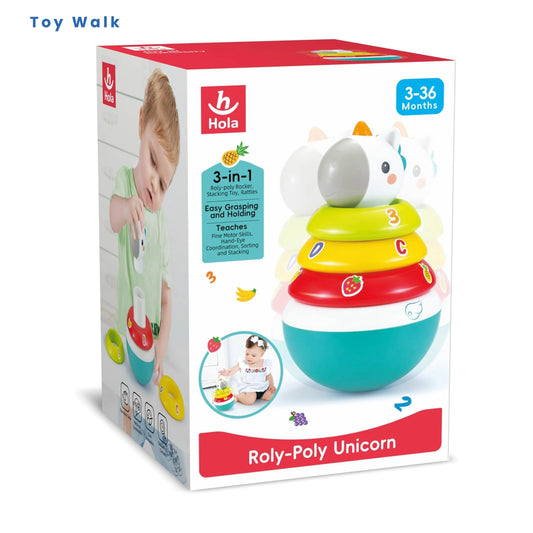 Hola 3136 Roly Poly Unicorn for 3M+ Ages