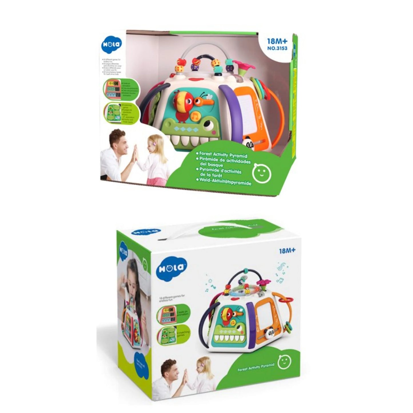 Hola A3153 Forest Activity Pyramid for 18M+ Ages