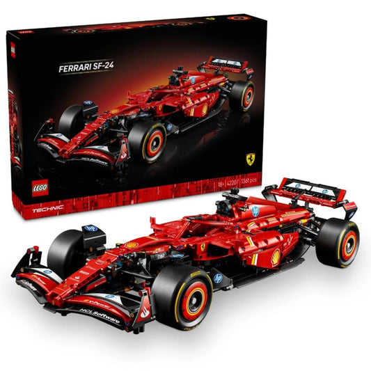LEGO Technic Ferrari SF-24 F1 Race Car Building Set (42207) - 1361 Pieces