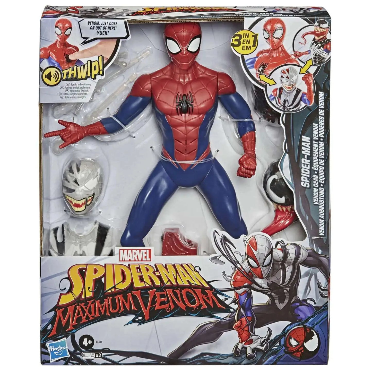 Marvel Spider-Man Maximum Venom: 12-Inch Venomized Spider-Man Action Figure