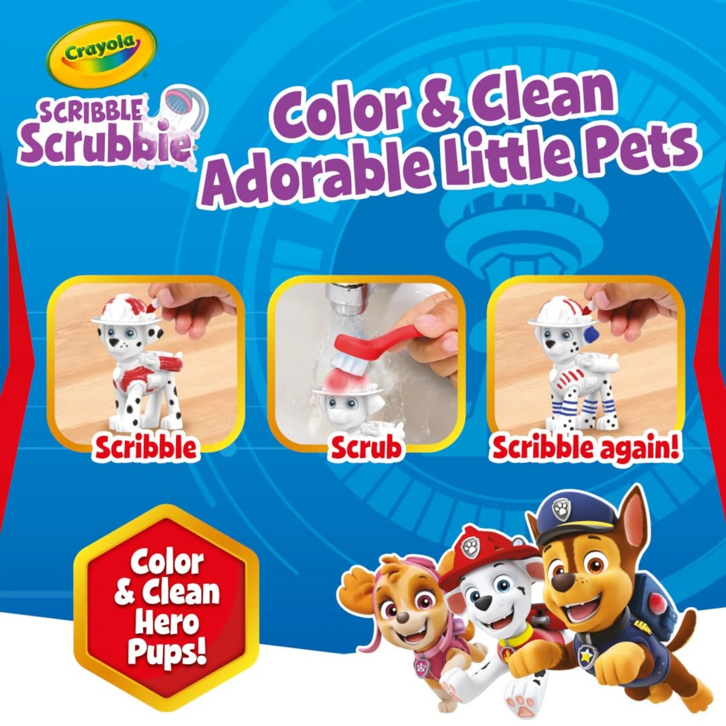 Crayola Scribble Scrubbie PAW Patrol Pet Set
