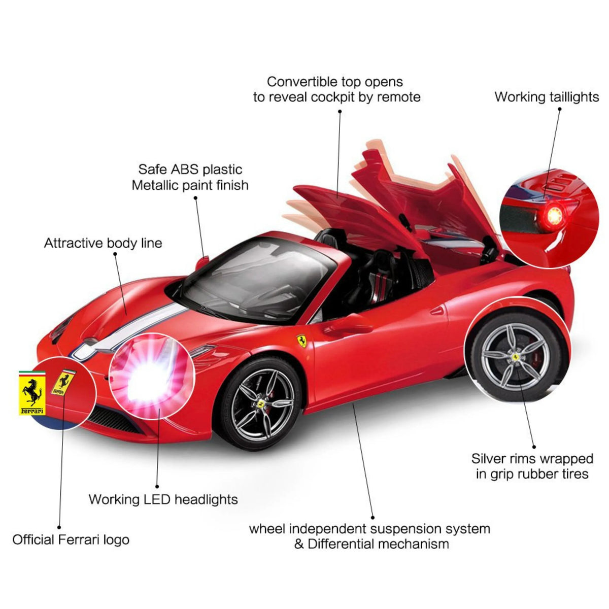 RASTAR 1/14 R/C Ferrari 458 SPECIALEA Remote Control Car