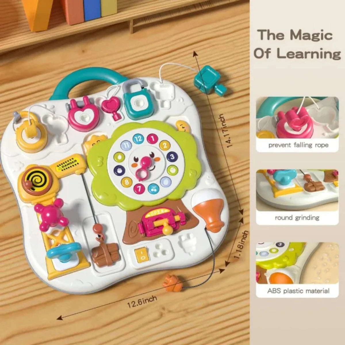 Goodway Montessori Sensory Busy Board for Toddlers