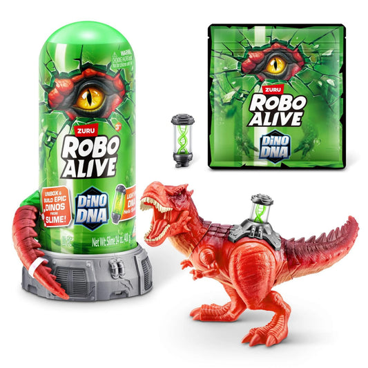 ZURU Robo Alive Dino DNA Mystery Capsule Playset with Light-Up Helix Spine