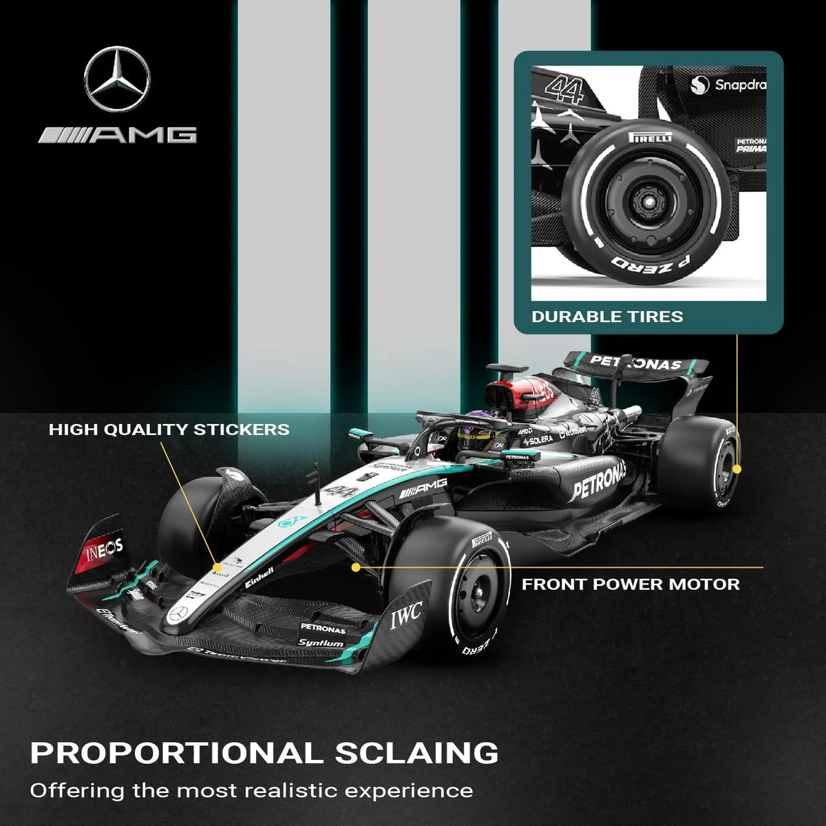 RASTAR 1/12 Mercedes-AMG F1 W15 E Performance Remote Control Car