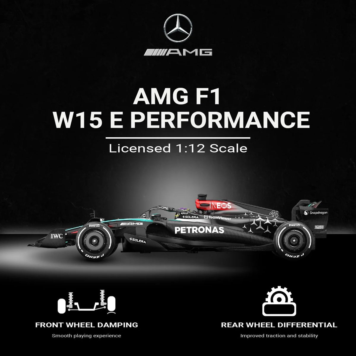 RASTAR 1/12 Mercedes-AMG F1 W15 E Performance Remote Control Car