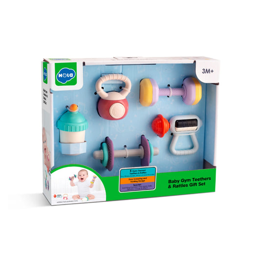 Hola HE7900 Gym Teethers & Rattles Set for 3M+ Ages