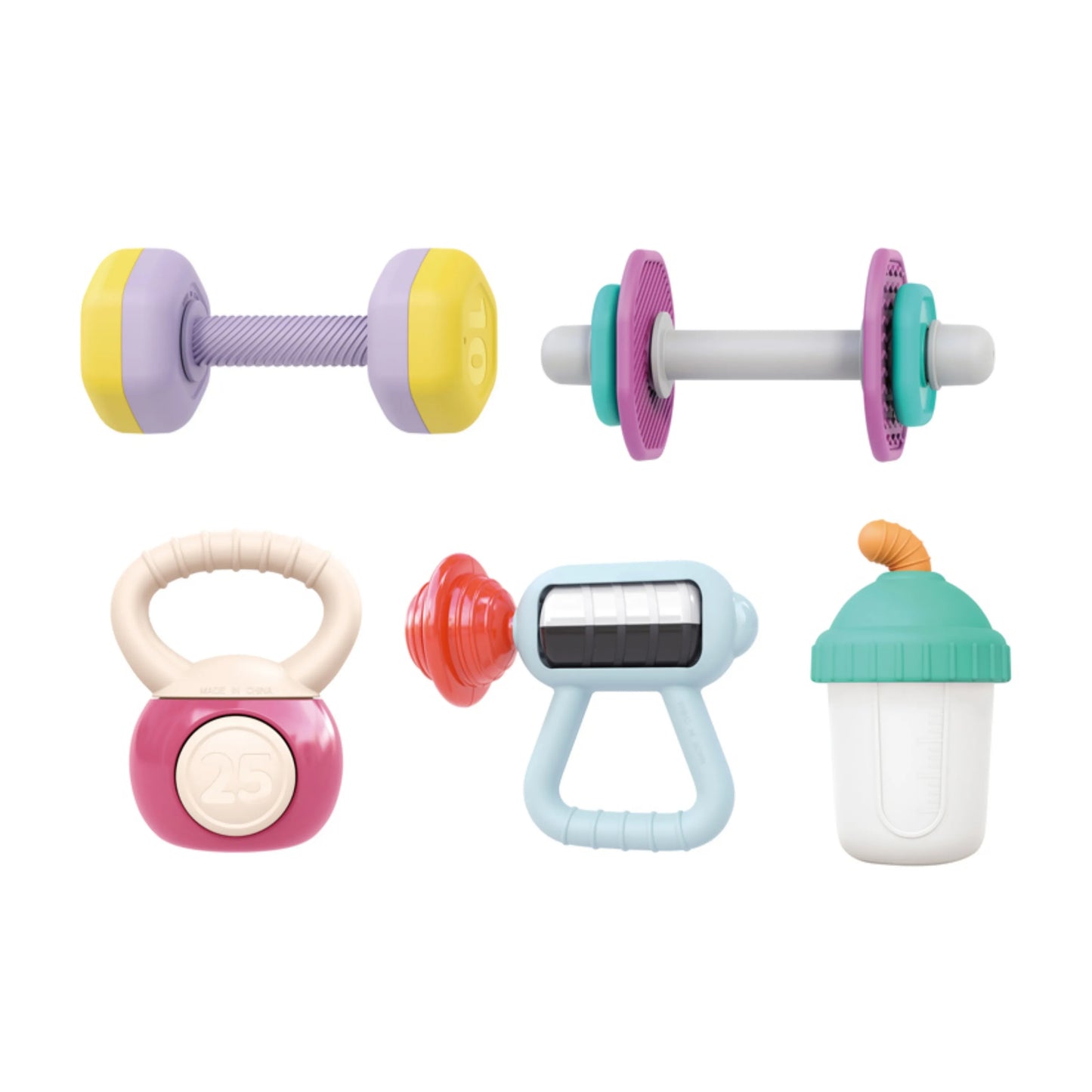 Hola HE7900 Gym Teethers & Rattles Set for 3M+ Ages