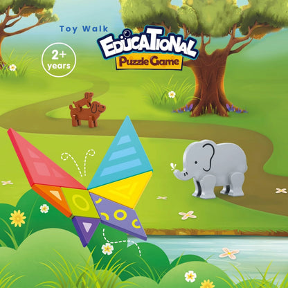 Hola E7982 Magnetic Animal Tangram for 2Y+ Ages