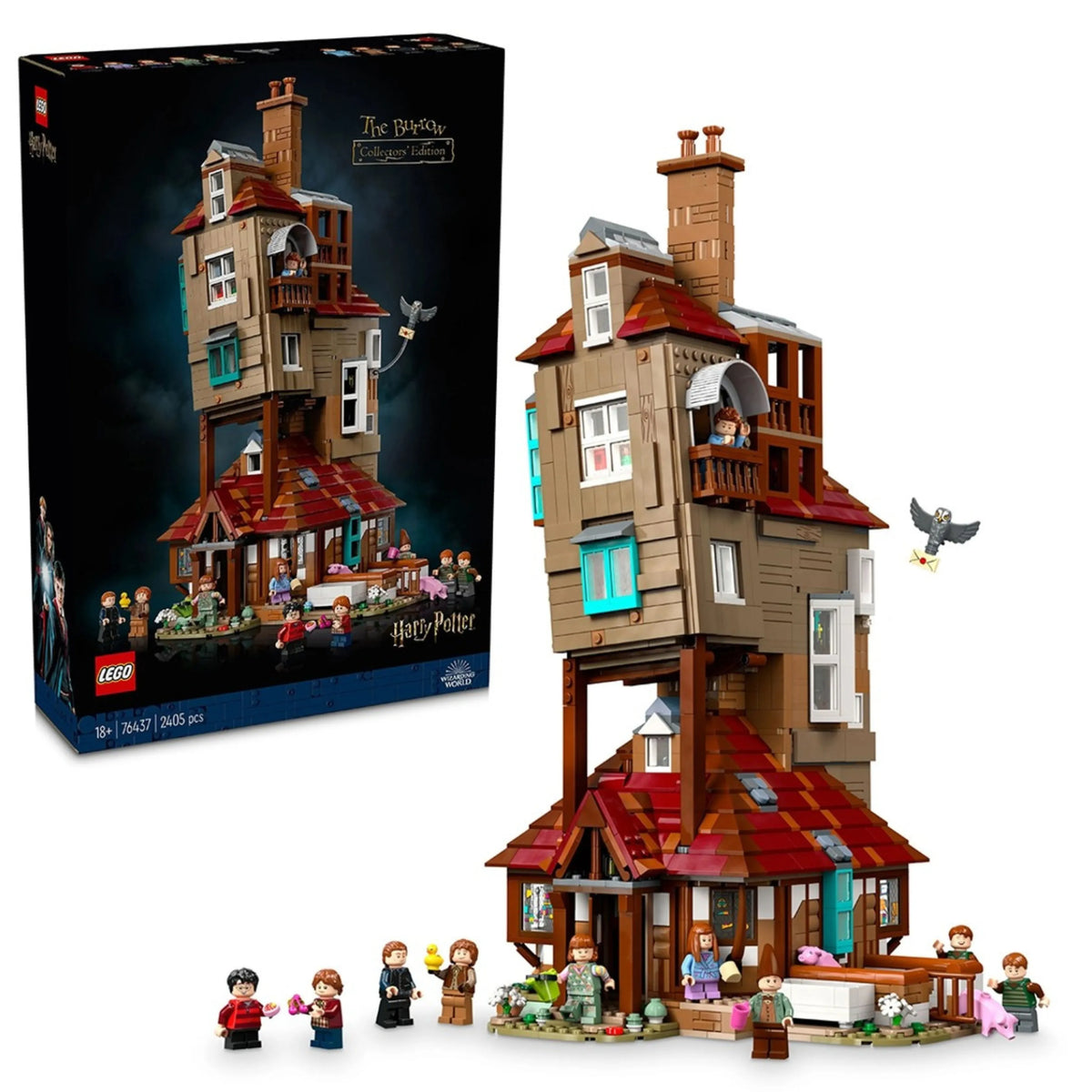 LEGO Harry Potter The Burrow Collectors' Edition Building Set (76437) - 2405 Pieces