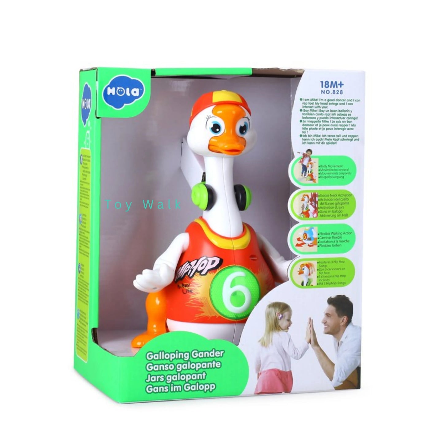 Hola 828 Dancing Baby Waddling Goose for 18M+ Ages