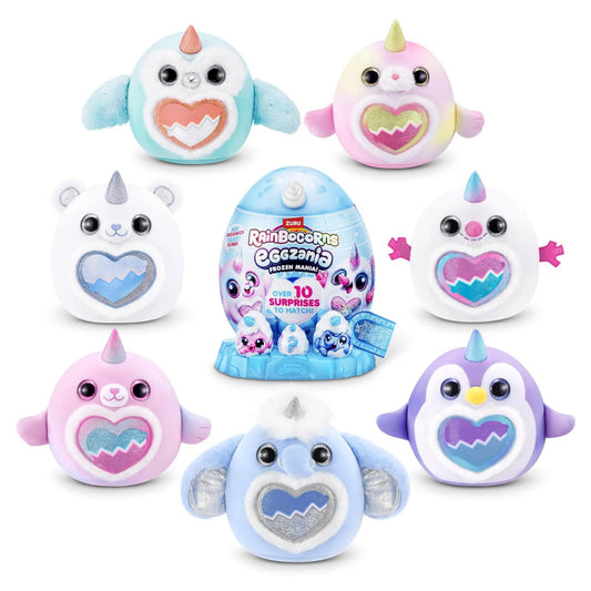 ZURU Rainbocorns Eggzania Frozen Mania Mystery Plush Egg with 10+ Surprises