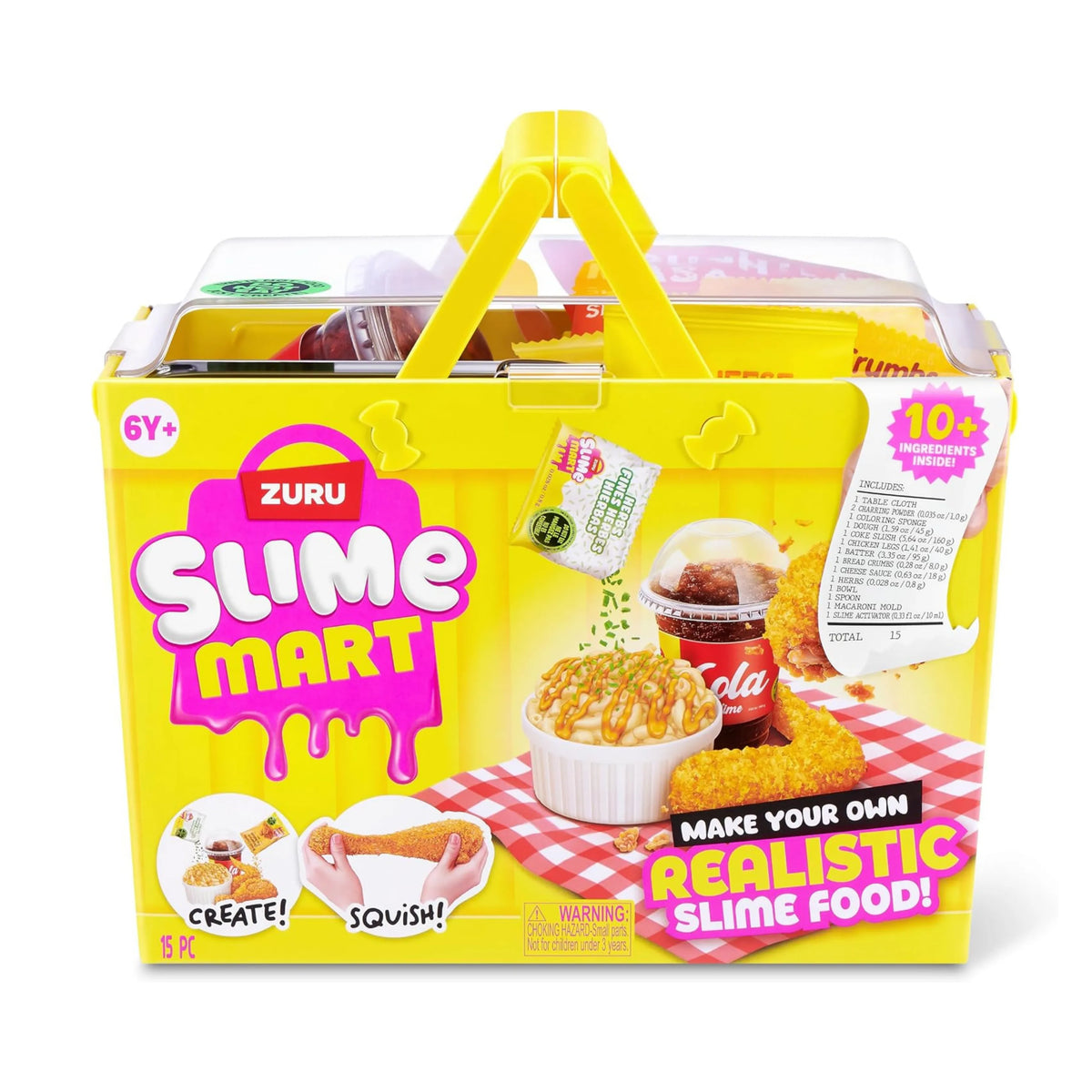 ZURU Slime Mart Make Your Own Realistic Slime Food Shopping Basket Playset