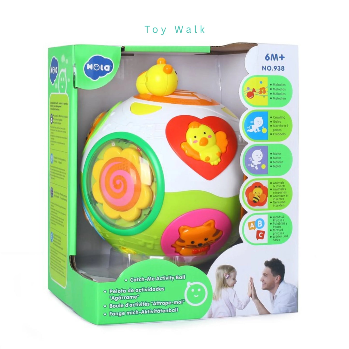 Hola 938 Activity Ball for 6M+ Ages