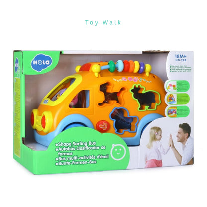Hola 988 Shape Sorting Bus for 18M+ Ages