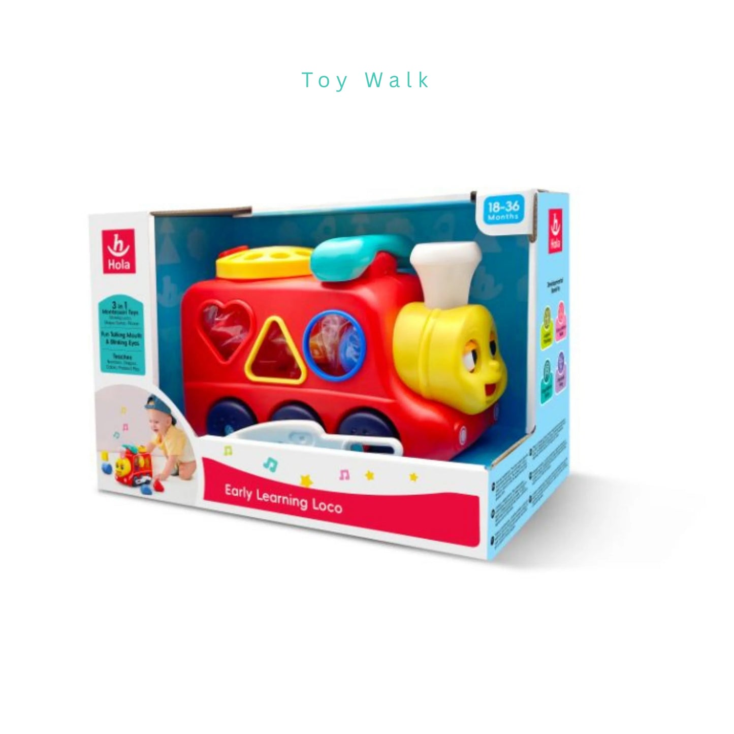 Hola HE9981 Learning Loco for 18M+ Ages