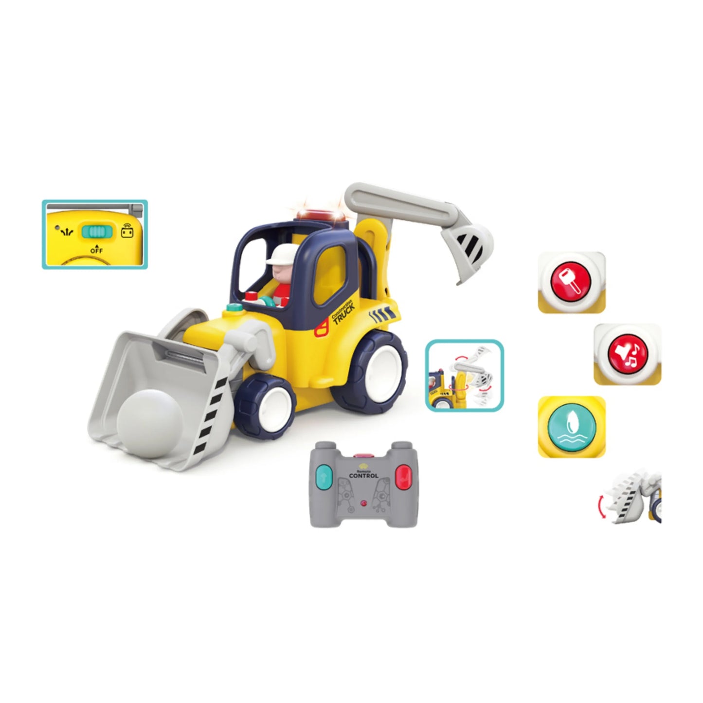 Hola HE9988 RC Construction Truck for 18M+ Ages