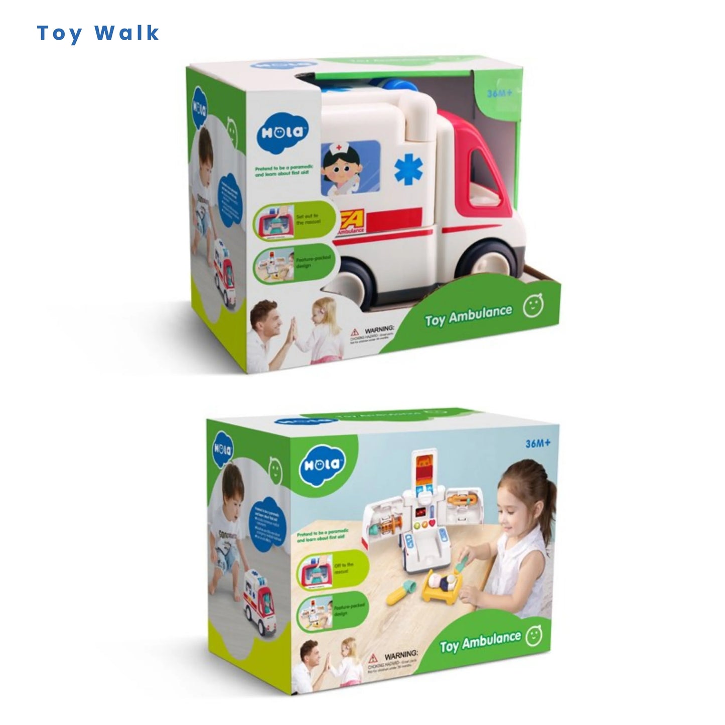 Hola E9997 Toy Ambulance for 18M+ Ages