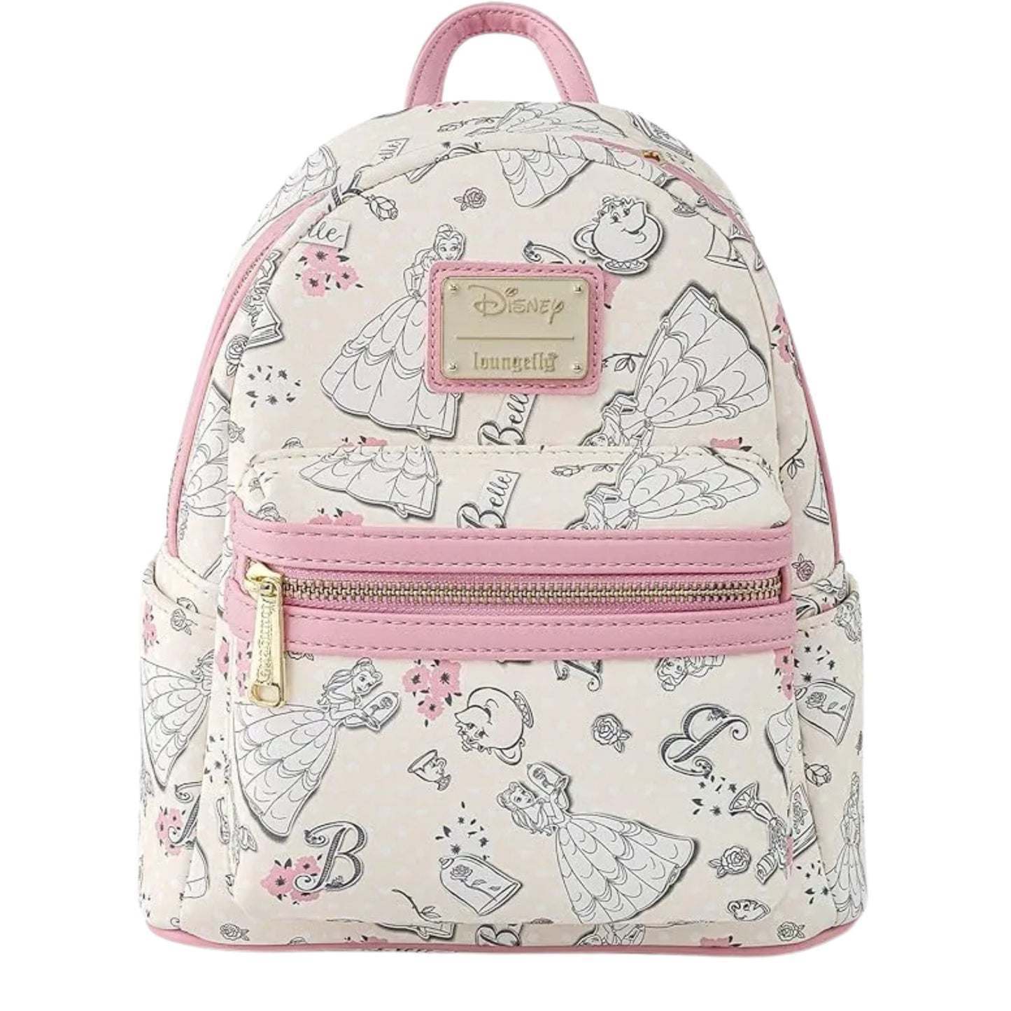 Loungefly Disney Beauty and the Beast Belle All-Over Print Mini Backpack