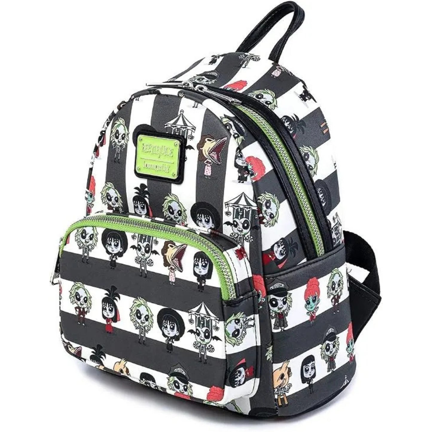 Loungefly Beetlejuice Character Print Mini Backpack