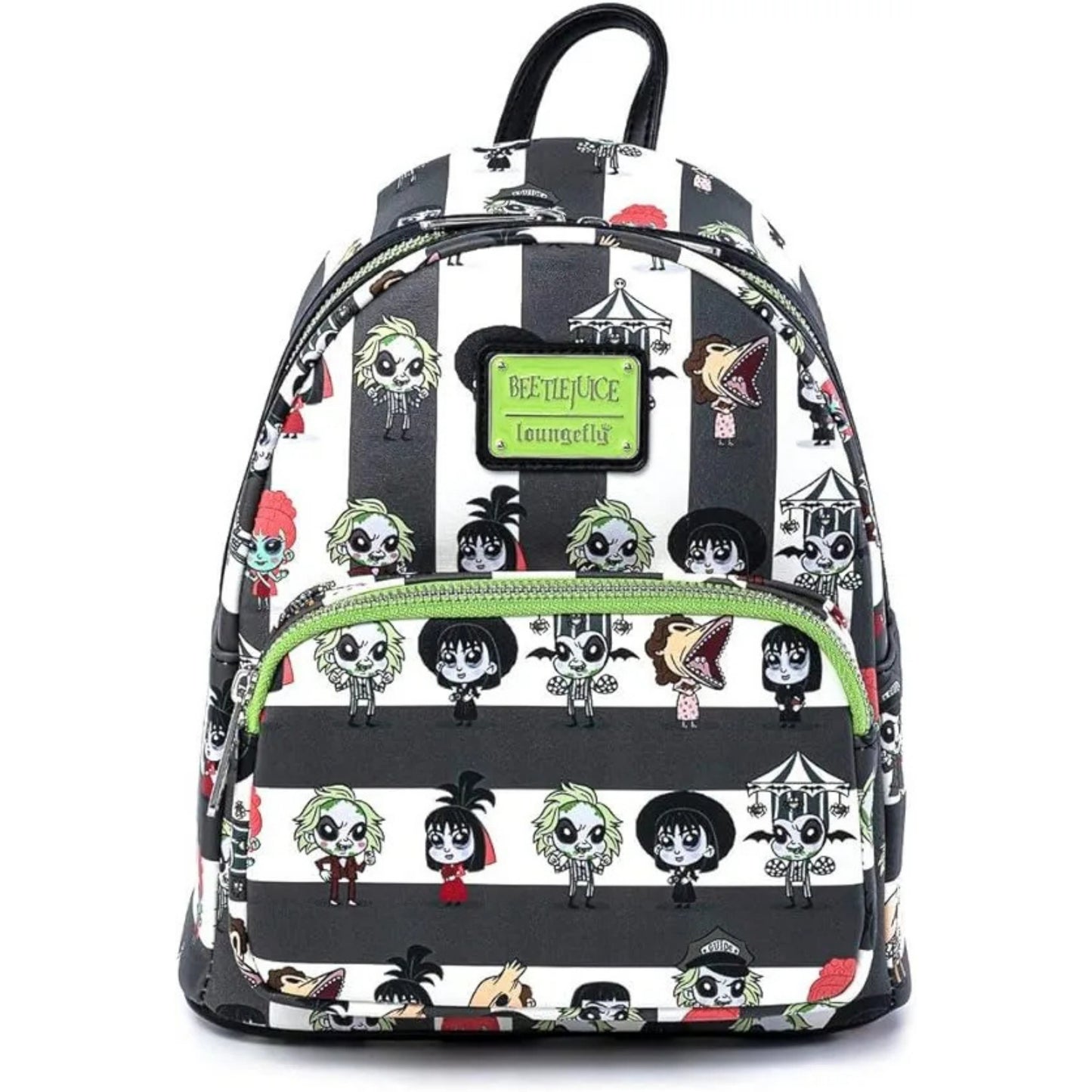 Loungefly Beetlejuice Character Print Mini Backpack