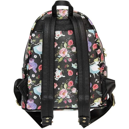 Loungefly Disney Alice in Wonderland Floral All-Over Print Mini Backpack