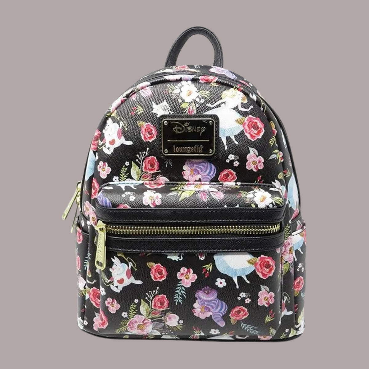 akice and wonderland floral print mini backpack Loungefly Disney Alice in All-Over Backpa – Toy Walk Shop_Backpacks_Carry-on adidas Classic 3-Stripe Backpack with custom printed Disney Color:Tarantula