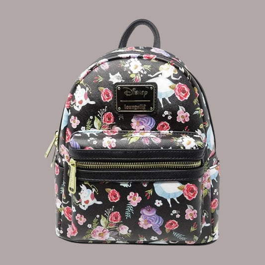 Loungefly Disney Alice in Wonderland Floral All-Over Print Mini Backpack