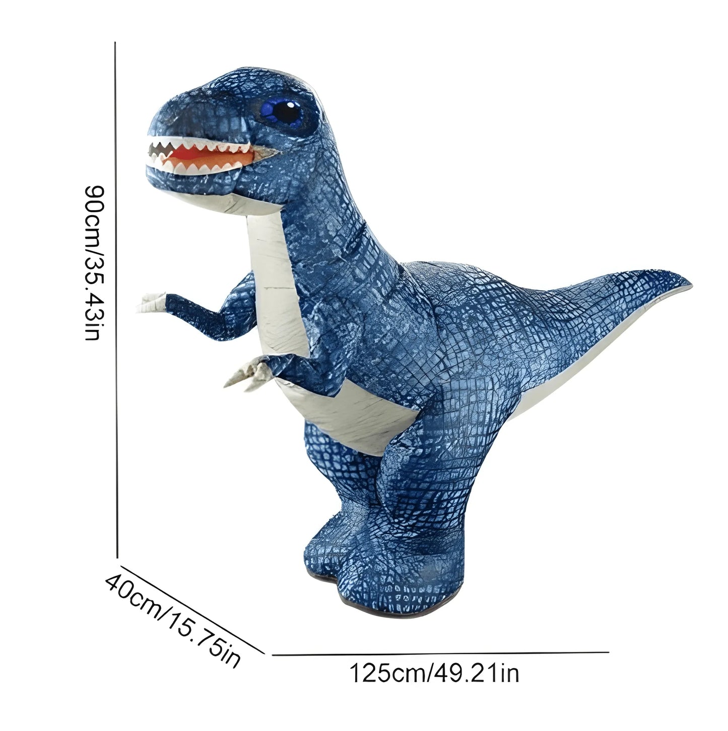 Remote Control Inflatable Velociraptor: Dinosaur World Action Figure