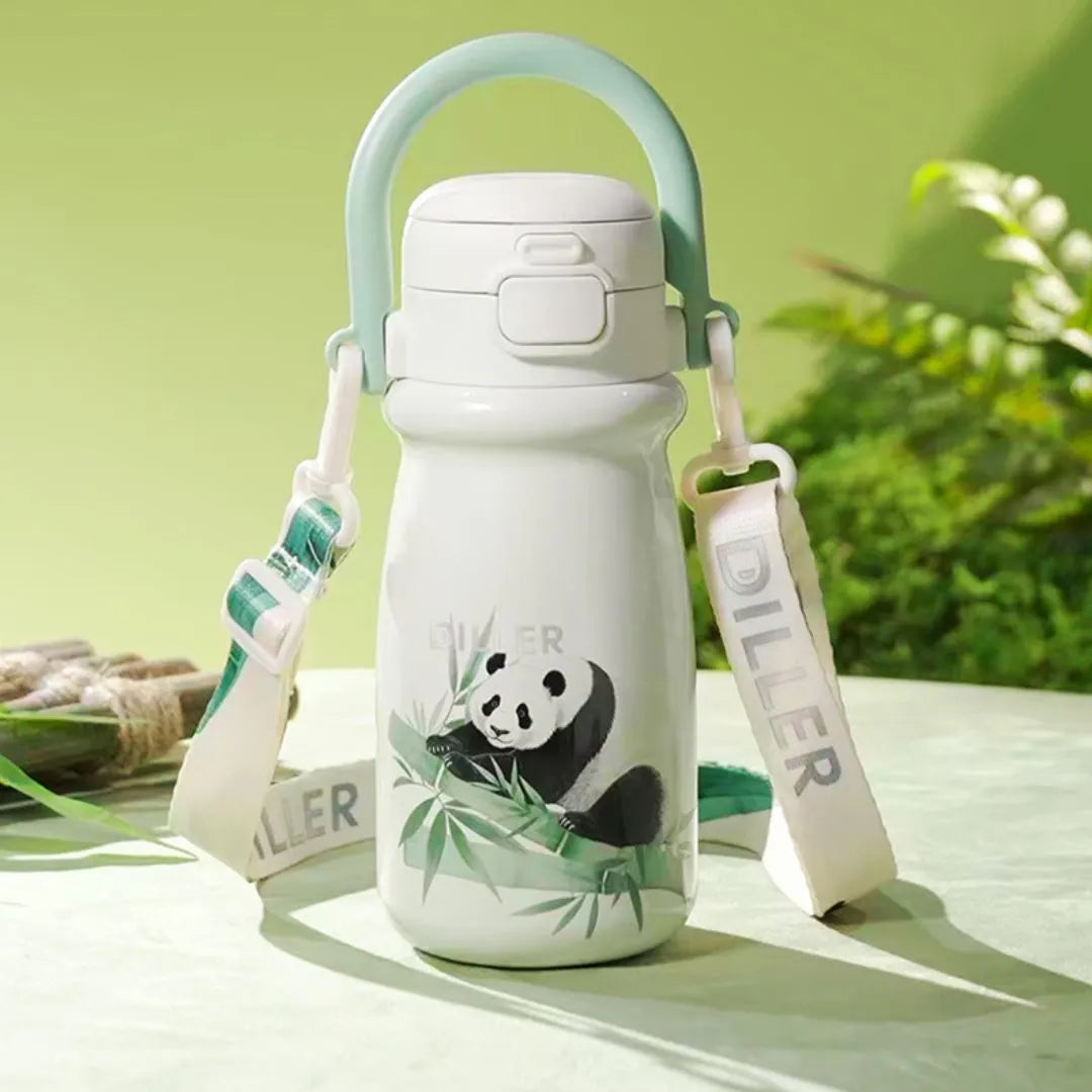 DILLER Panda Kids Insulated Water Bottle (520ml)