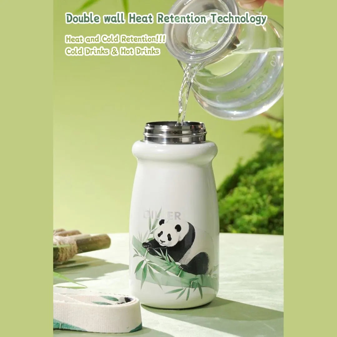 DILLER Panda Kids Insulated Water Bottle (520ml)