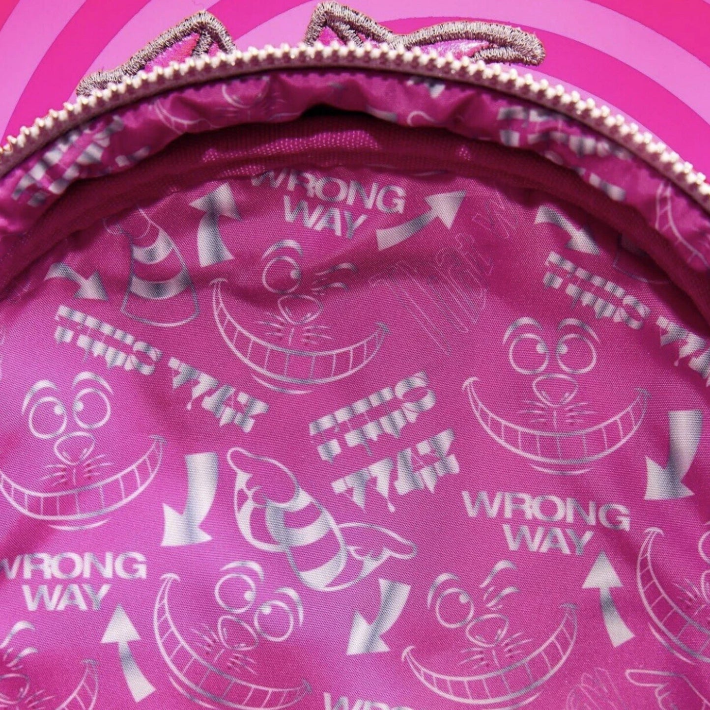 Loungefly Disney 100 Platinum Cheshire Cat Mini Backpack