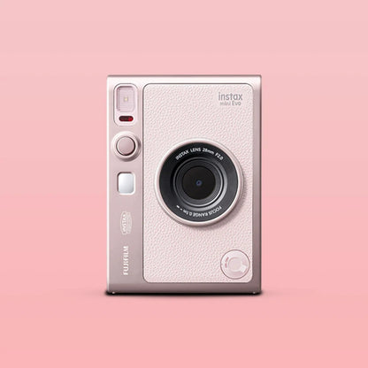 Fujifilm Instax Mini Evo Hybrid Instant Camera – Gentle Rose Premium Edition