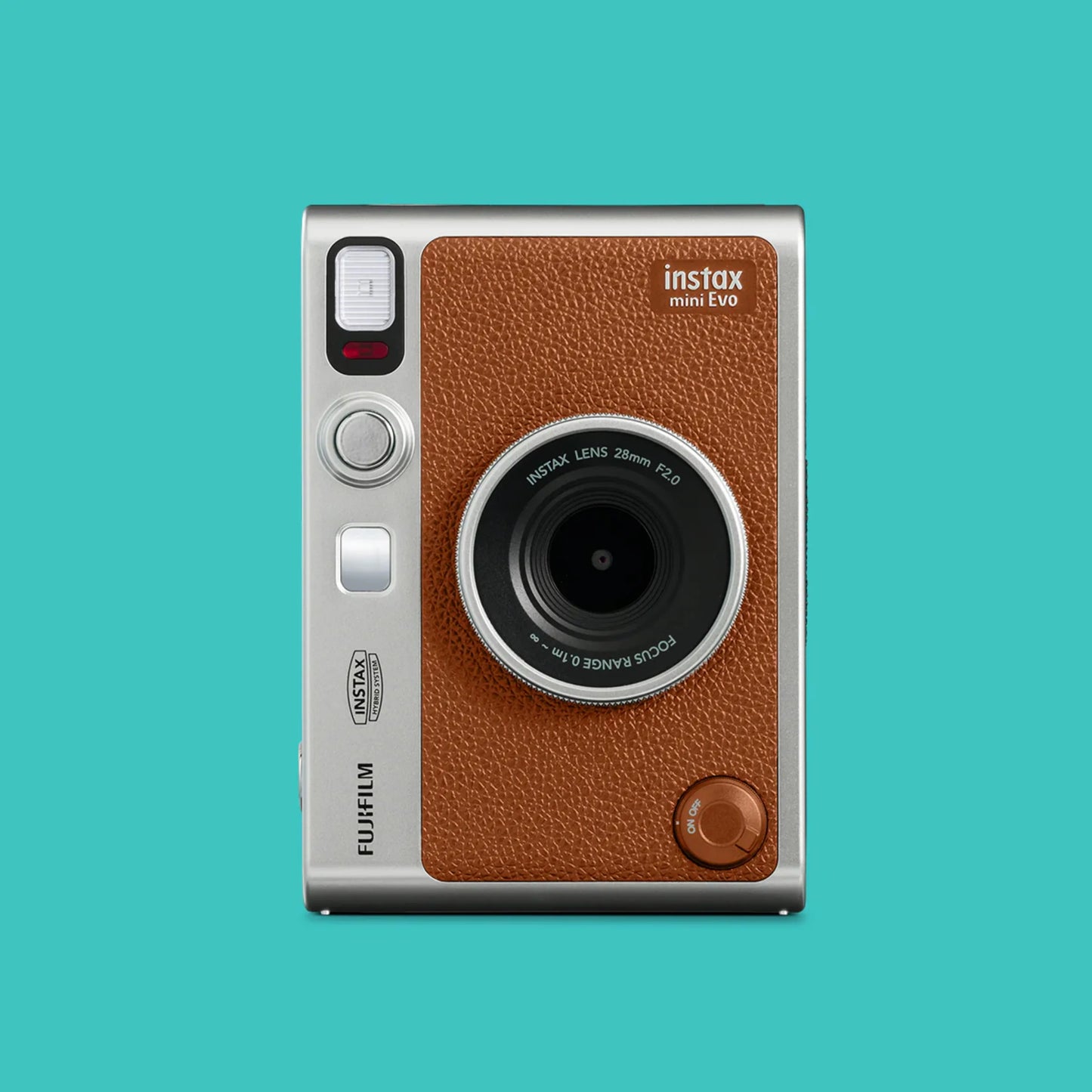 Fujifilm Instax Mini Evo Hybrid Instant Camera – Brown Premium Edition